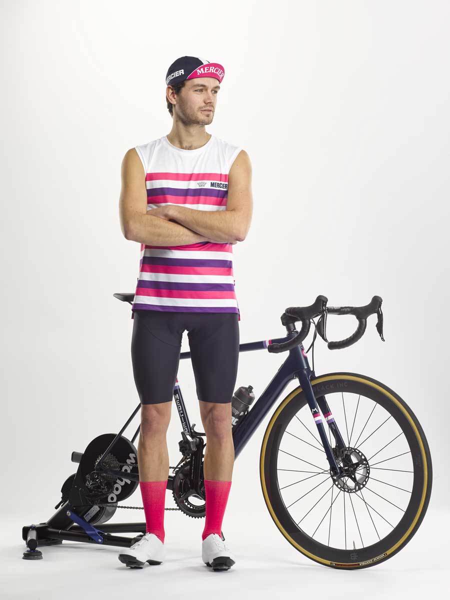 Sprint-Radhose beim Radfahren getragen