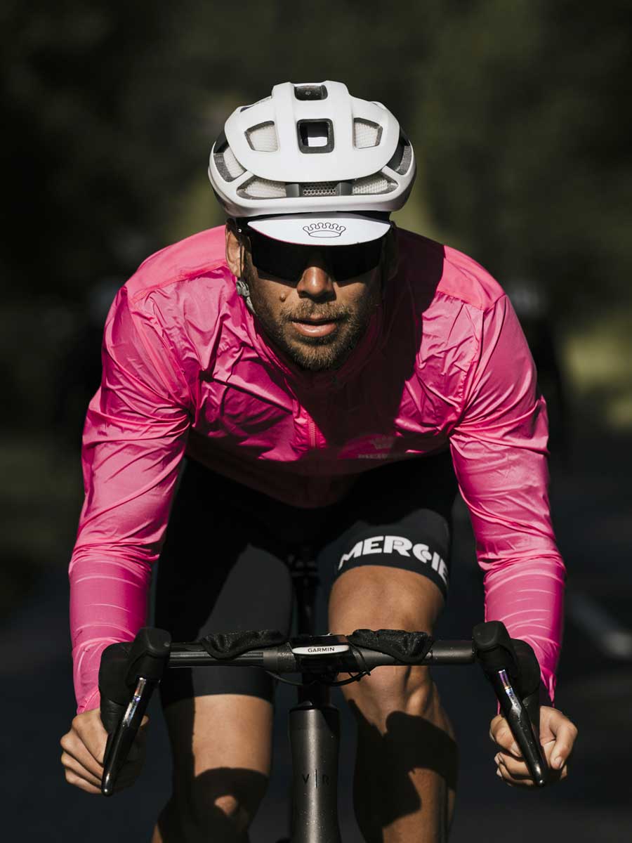 Ernest cycling shorts worn on the bike